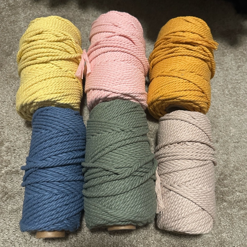Ganxxet Macrame cord bundle - COTTON ROPE ZERO WASTE 3 MM - 3 PLY